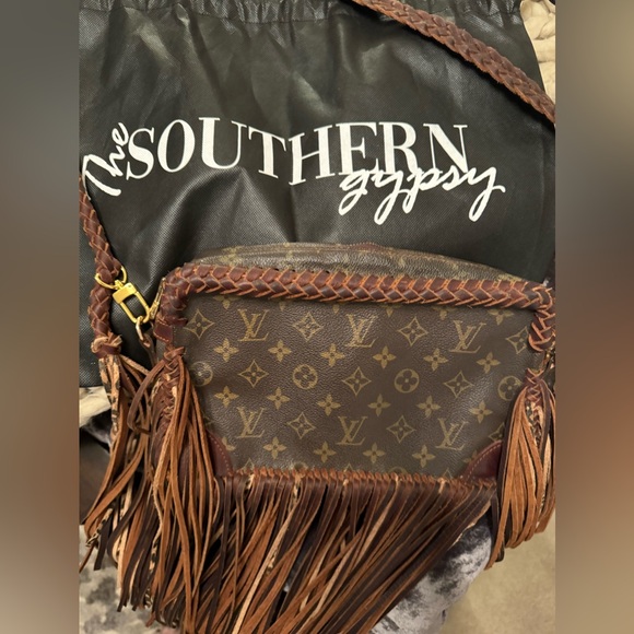 Repurposed Louis Vuitton Crossbody - Picture 1 of 6